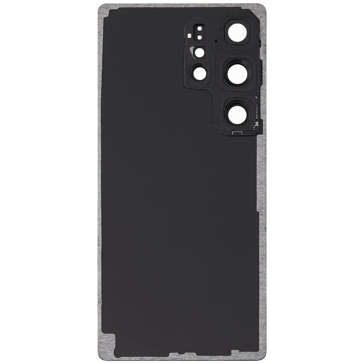 Back Cover Glass With Camera Lens For Samsung Galaxy S25 Ultra 5G (No Logo) (Aftermarket Plus) (Titanium Jet Black)