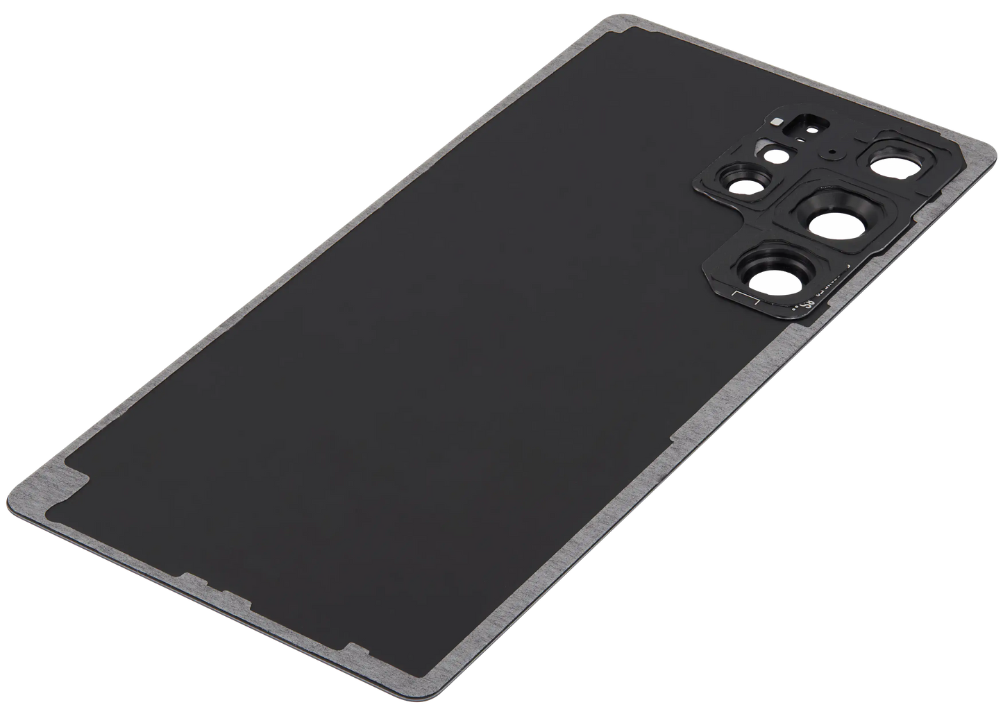 Back Cover Glass With Camera Lens For Samsung Galaxy S25 Ultra 5G (No Logo) (Aftermarket Plus) (Titanium Jet Black)