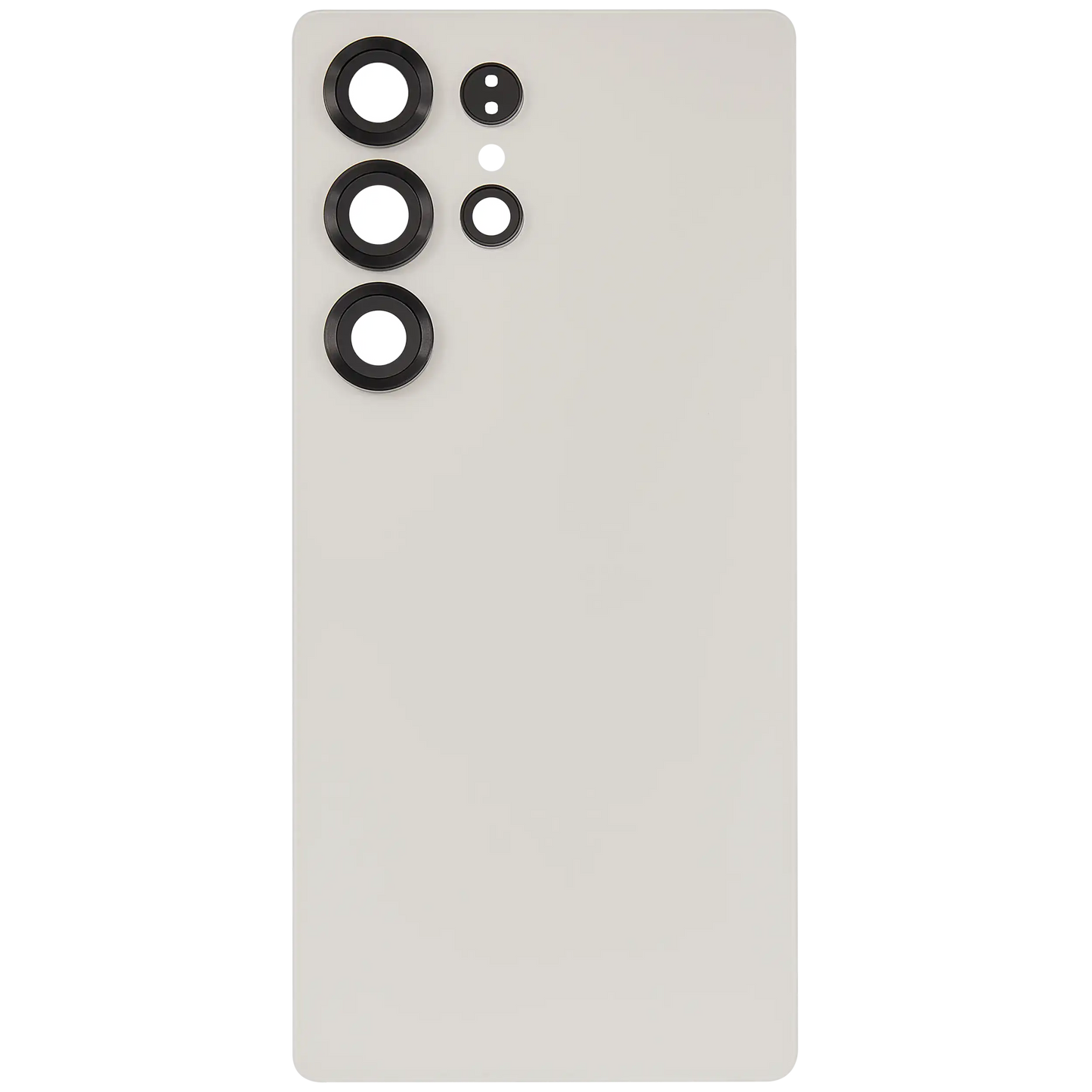Back Cover Glass With Camera Lens For Samsung Galaxy S25 Ultra 5G (No Logo) (Aftermarket Plus) (Titanium Pink Gold)
