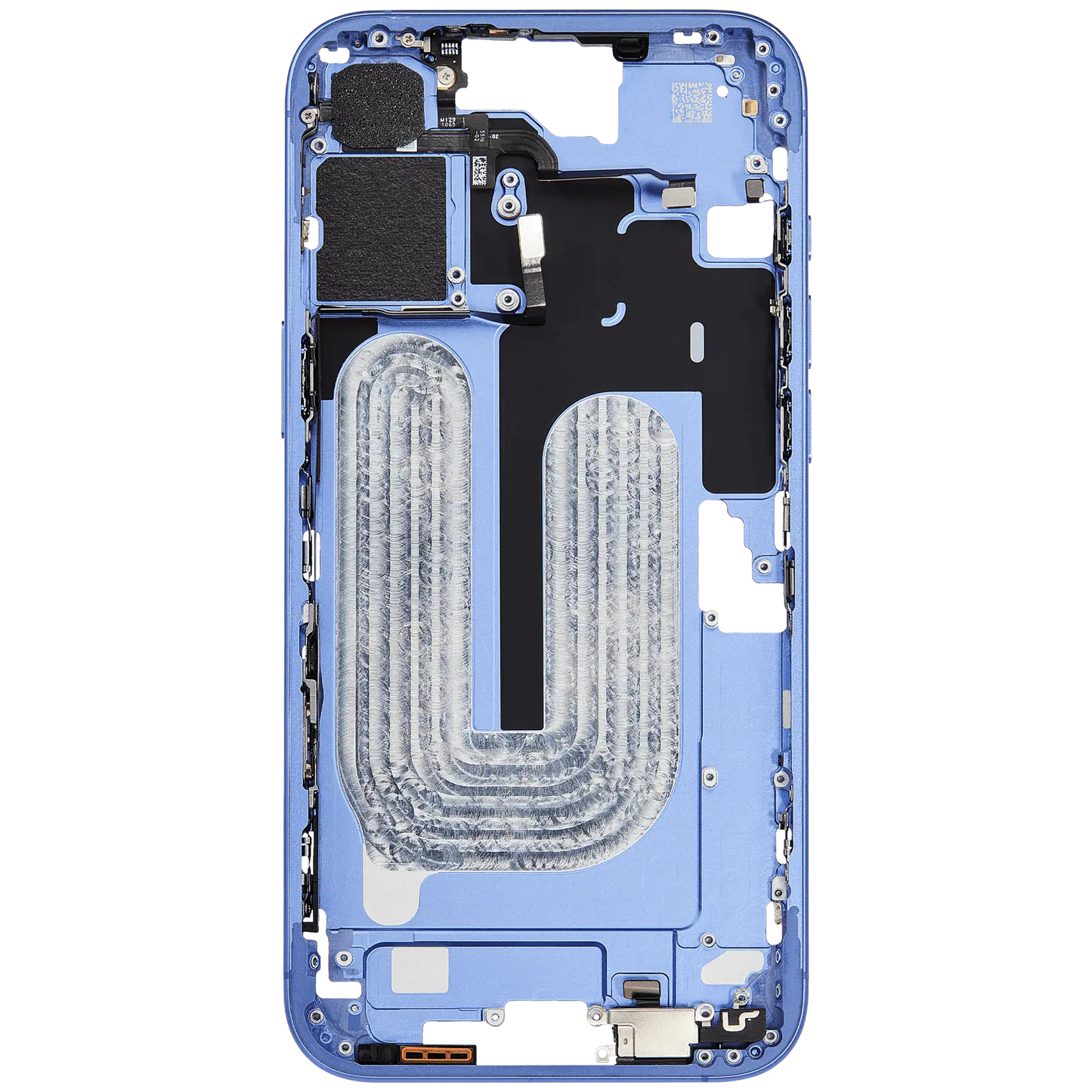 Mid-Frame Housing W/ Small Parts For iPhone 16 Plus (EU / Global Version) (Used OEM Pull: Grade A) (Ultramarine)