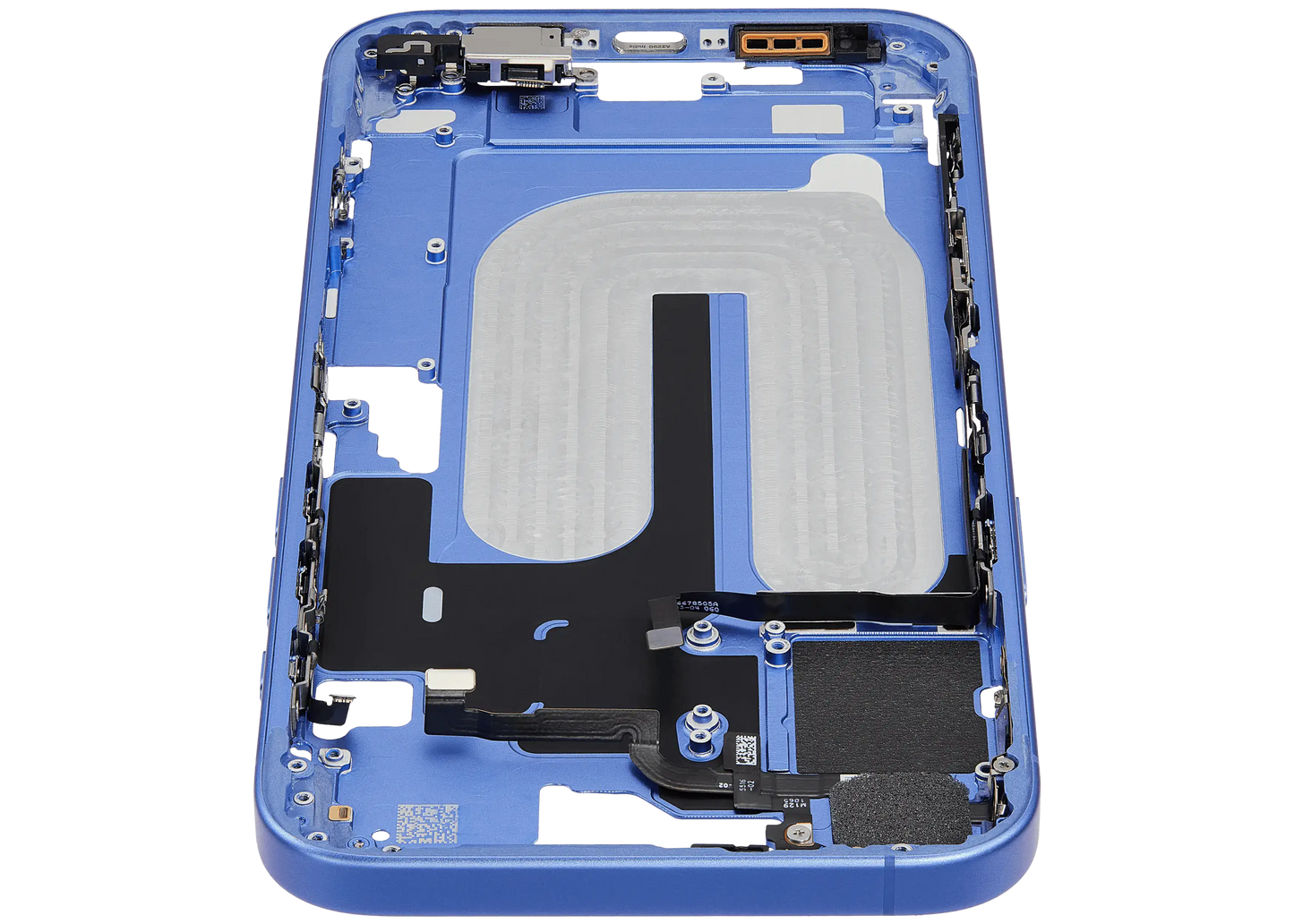 Mid-Frame Housing W/ Small Parts For iPhone 16 Plus (EU / Global Version) (Used OEM Pull: Grade A) (Ultramarine)
