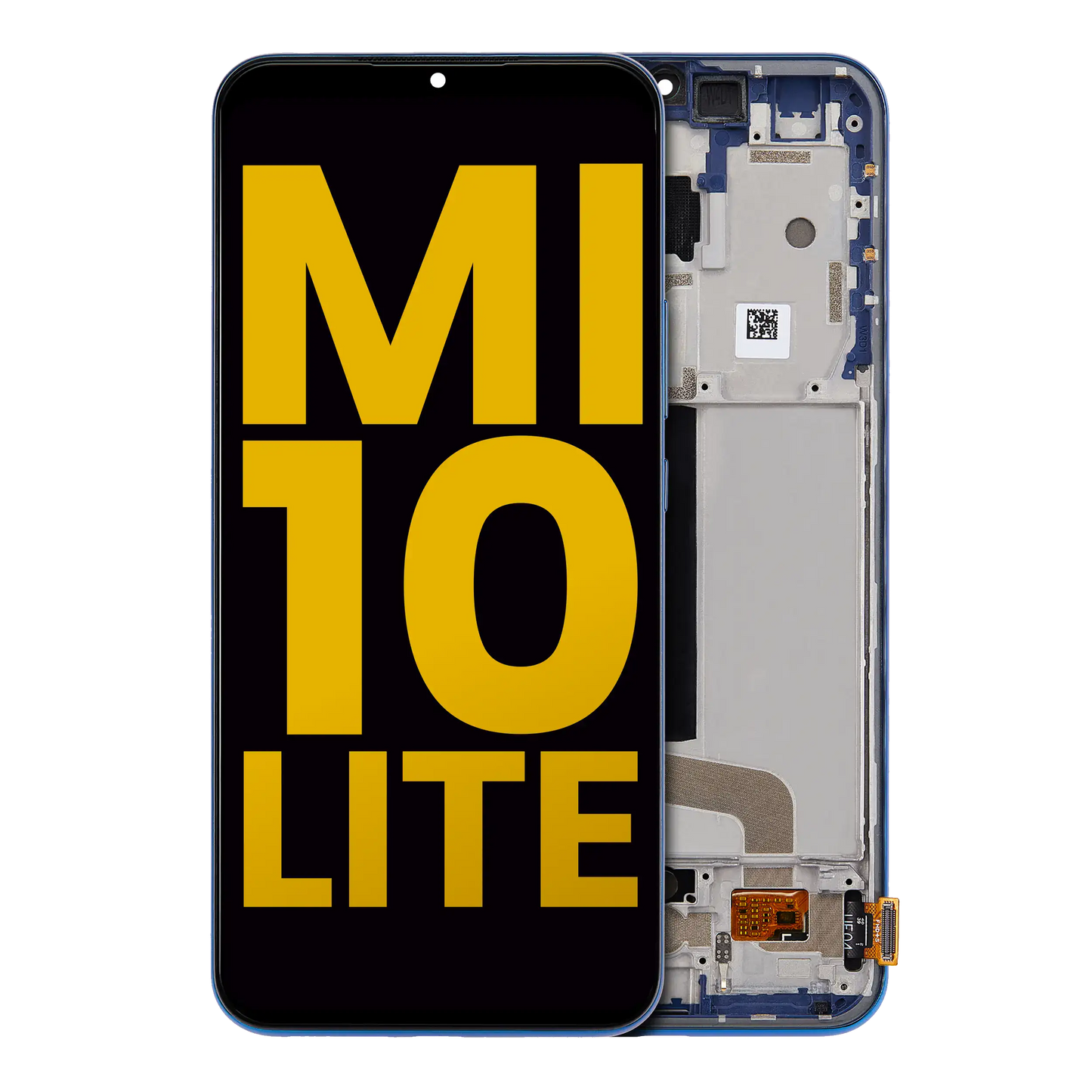 OLED Assembly With Frame For Xiaomi Mi 10 Lite 5G (Refurbished) (Aurora Blue) - replacement part product image SKU 107082113408 - image 1