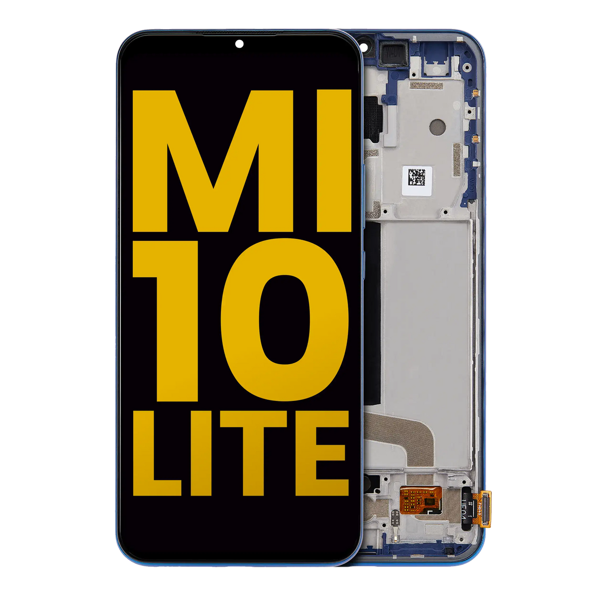 OLED Assembly With Frame For Xiaomi Mi 10 Lite 5G (Refurbished) (Aurora Blue) - replacement part product image SKU 107082113408 - image 1