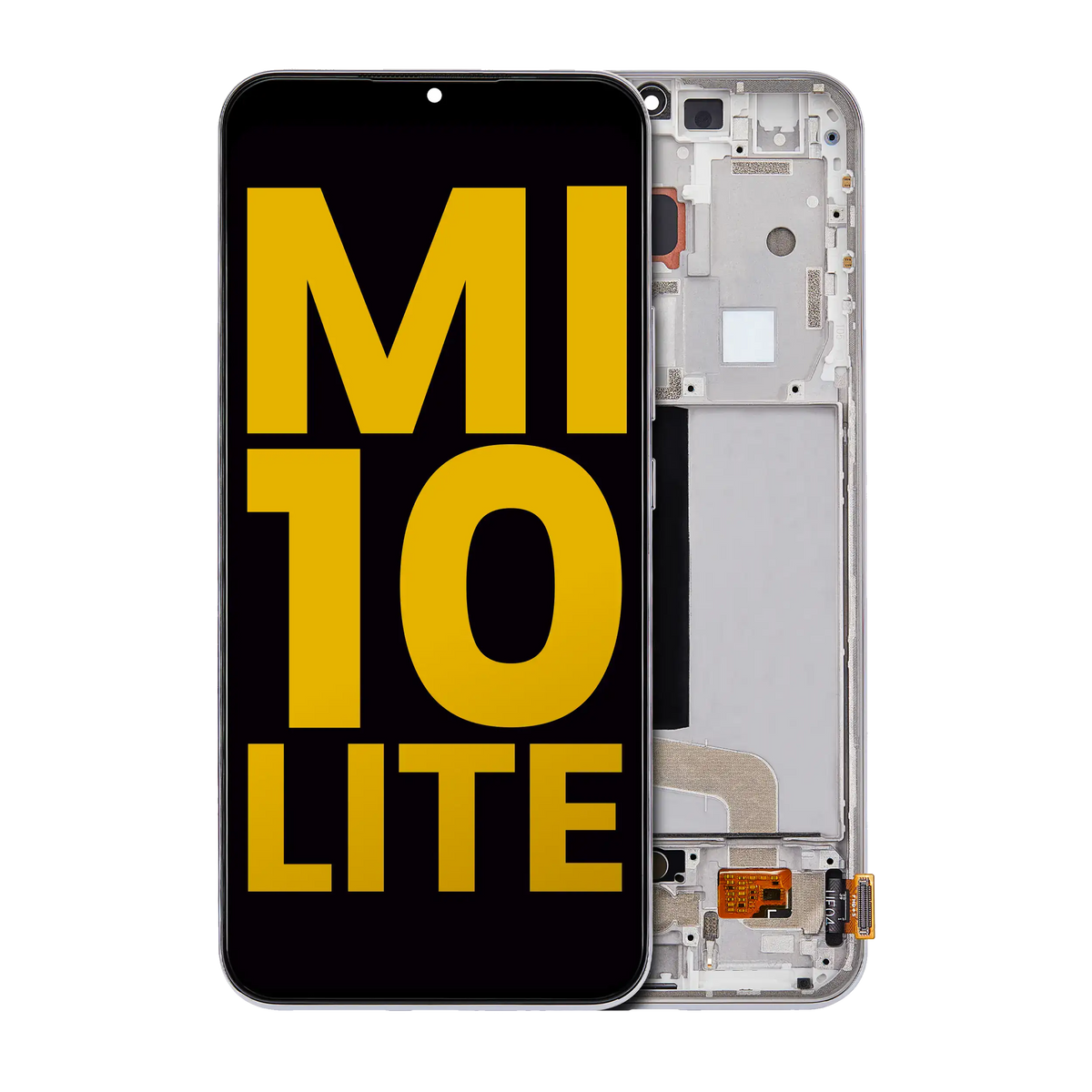 OLED Assembly With Frame For Xiaomi Mi 10 Lite 5G (Refurbished) (Dream White) - replacement part product image SKU 107082113407 - image 1