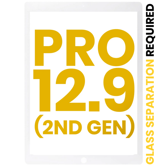 Front Glass Only For iPad Pro 12.9" 2nd Gen (2017) (White) (Glass Separation Required)