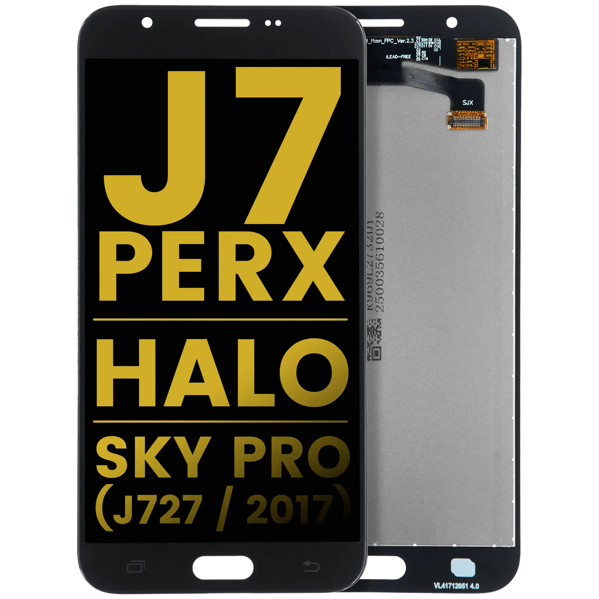 LCD Assembly Without Frame For Samsung Galaxy J7 Perx / Halo / Sky Pro (J727 / 2017) (Refurbished) (Black) replacement part SKU 107082016228 product image 1
