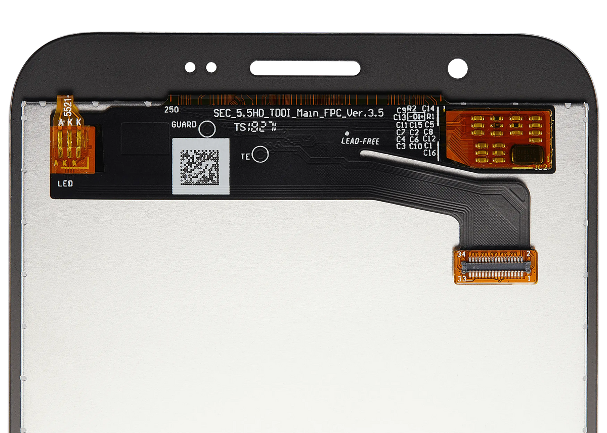 LCD Assembly Without Frame For Samsung Galaxy J7 Perx / Halo / Sky Pro (J727 / 2017) (Refurbished) (Gold) replacement part SKU 107082016230 product image 6