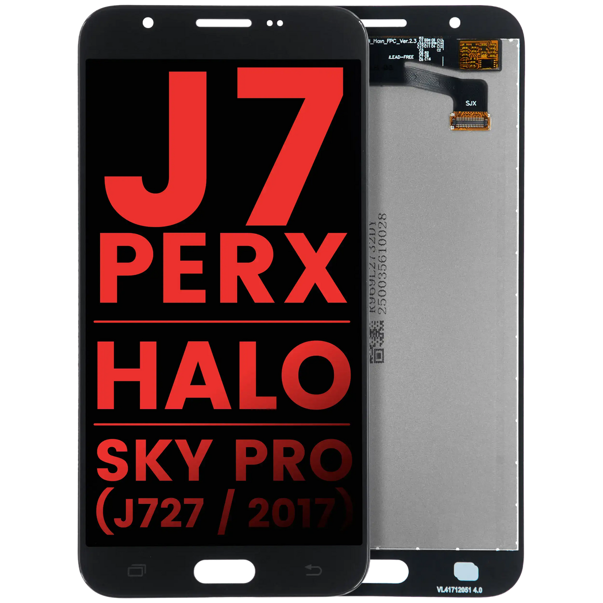 LCD Assembly Without Frame For Samsung Galaxy J7 Perx / Halo / Sky Pro (J727 / 2017) (Aftermarket Plus) (Black) replacement part SKU 107082113990 product image 1