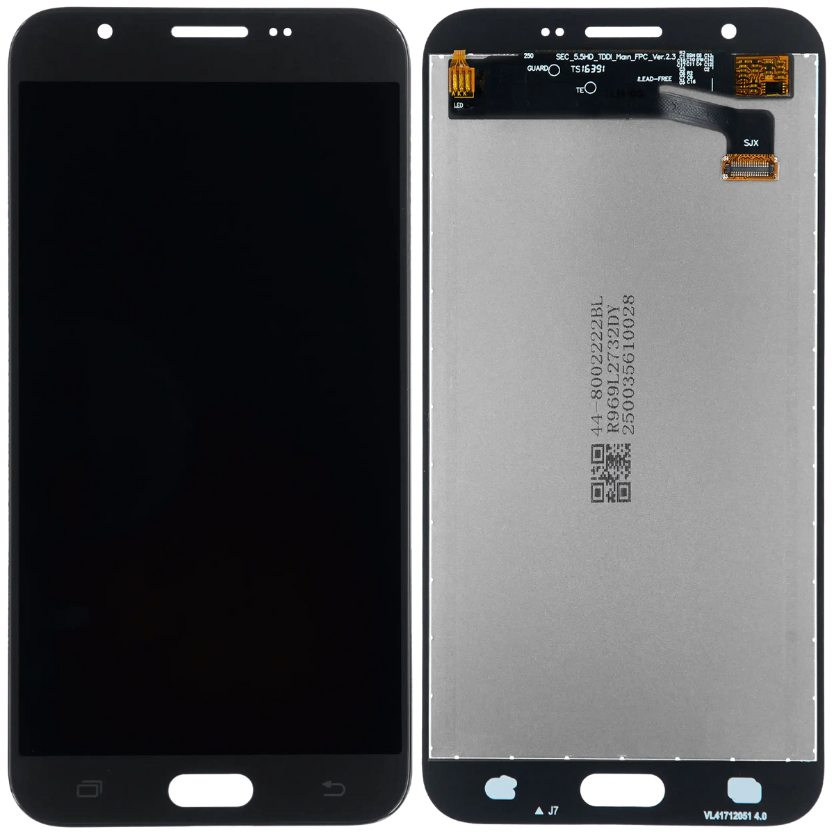 LCD Assembly Without Frame For Samsung Galaxy J7 Perx / Halo / Sky Pro (J727 / 2017) (Aftermarket Plus) (Black) replacement part SKU 107082113990 product image 7