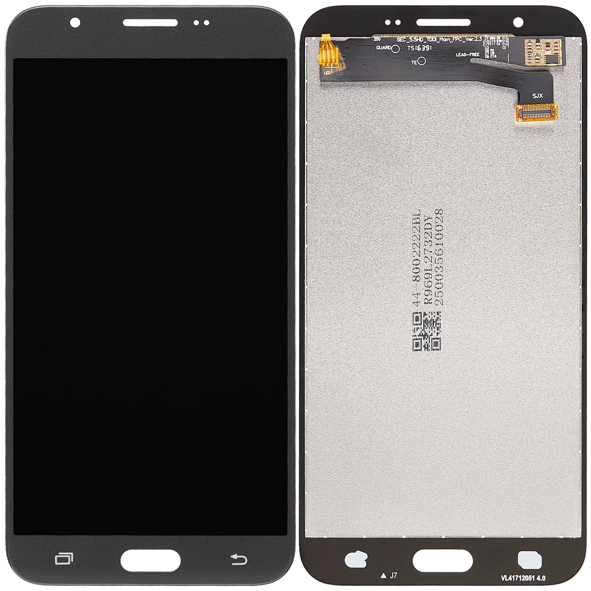 LCD Assembly Without Frame For Samsung Galaxy J7 Perx / Halo / Sky Pro (J727 / 2017) (Aftermarket Plus) (Silver / Gray) replacement part SKU 107082113991 product image 7