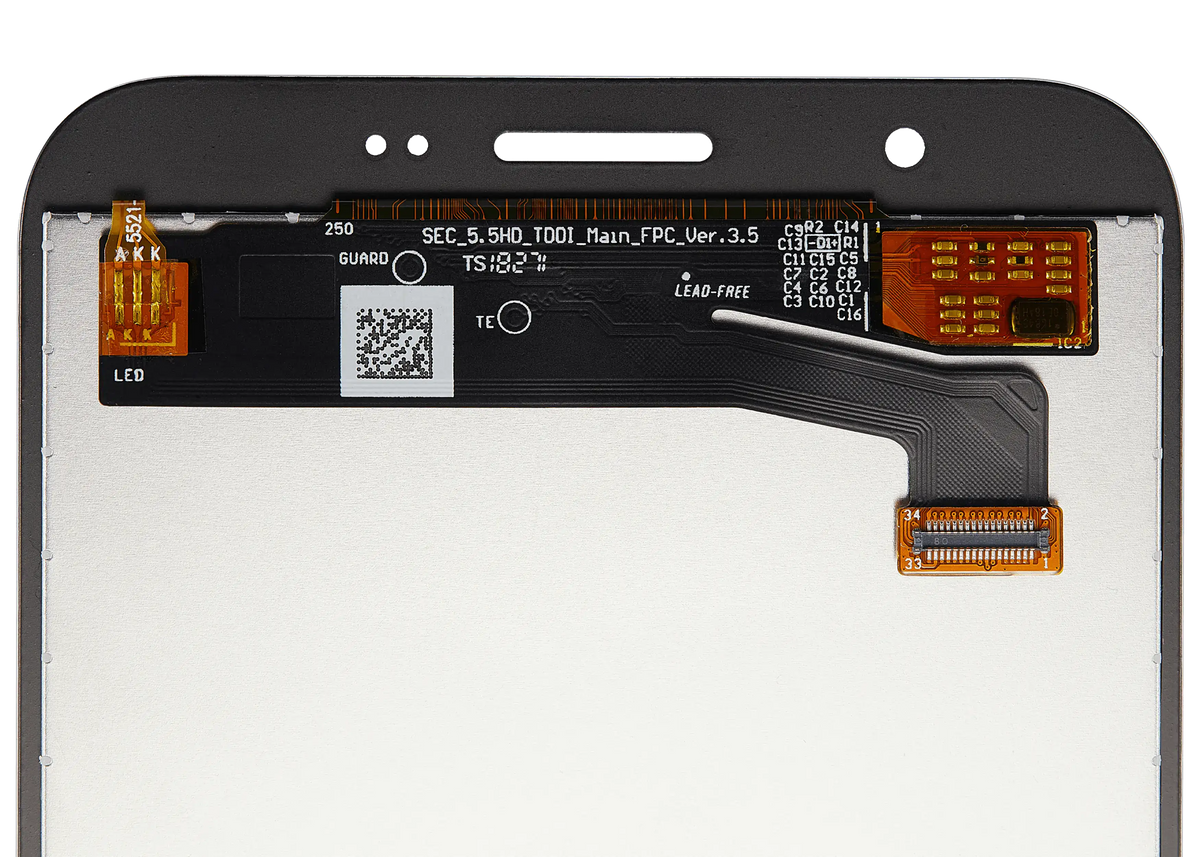 LCD Assembly Without Frame For Samsung Galaxy J7 Perx / Halo / Sky Pro (J727 / 2017) (Aftermarket Plus) (Gold) replacement part SKU 107082113992 product image 6