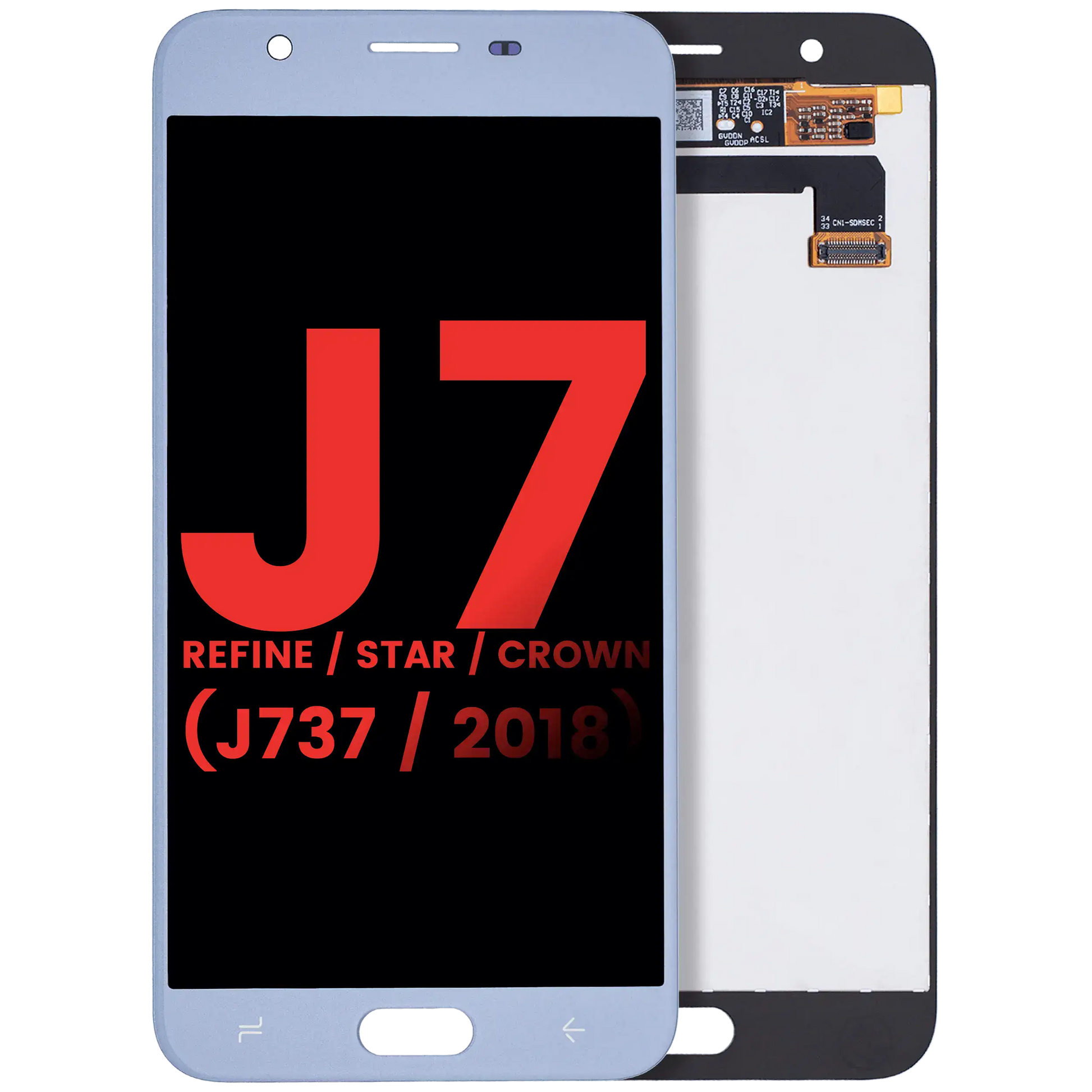 LCD Assembly Without Frame For Samsung Galaxy J7 Refine / Star / Crown (J737 / 2018) (Aftermarket Plus) (Blue) - product image 1