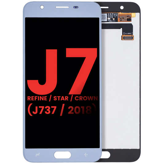 LCD Assembly Without Frame For Samsung Galaxy J7 Refine / Star / Crown (J737 / 2018) (Aftermarket Plus) (Blue) - Samsung Galaxy LCD screen assembly replacement product image 1
