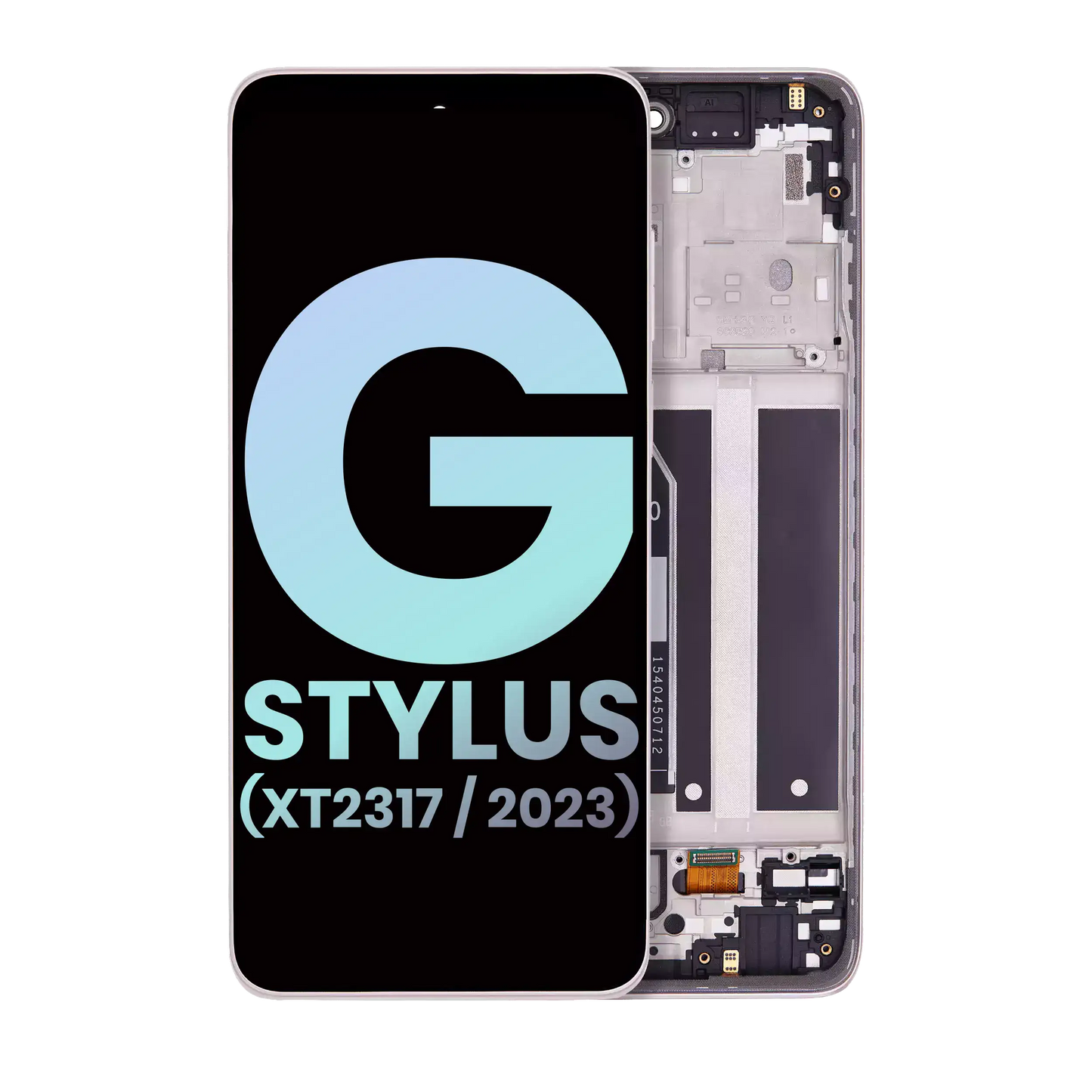 LCD Assembly With Frame For Motorola Moto G Stylus 4G (XT2317 / 2023) (Genuine OEM) (Pink) replacement part SKU 107082092102 image 1