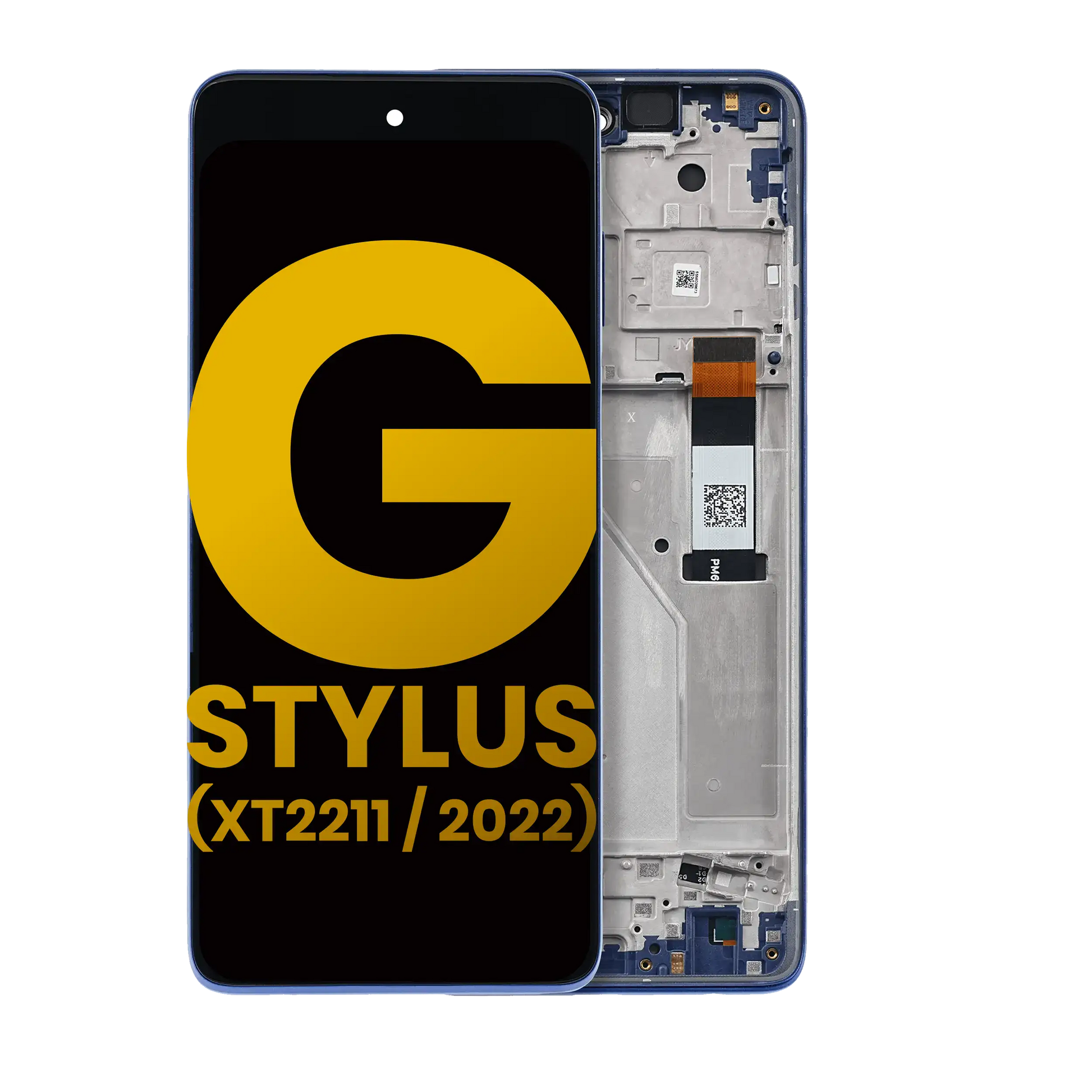 LCD Assembly With Frame For Motorola Moto G Stylus 4G (XT2211 / 2022) (Refurbished) (Twilight Blue) replacement part SKU 107085004202 image 1