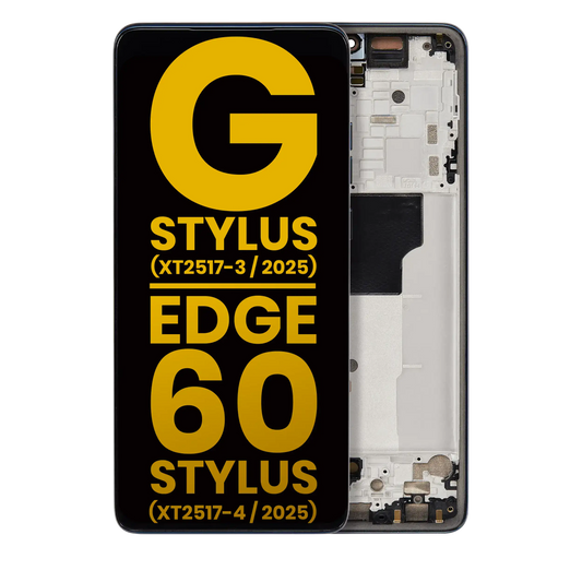 OLED Assembly With Frame Compatible For Motorola Moto G Stylus 5G (XT2517-3 / 2025) / Motorola Moto Edge 60 Stylus replacement part SKU 107082113540 image 1