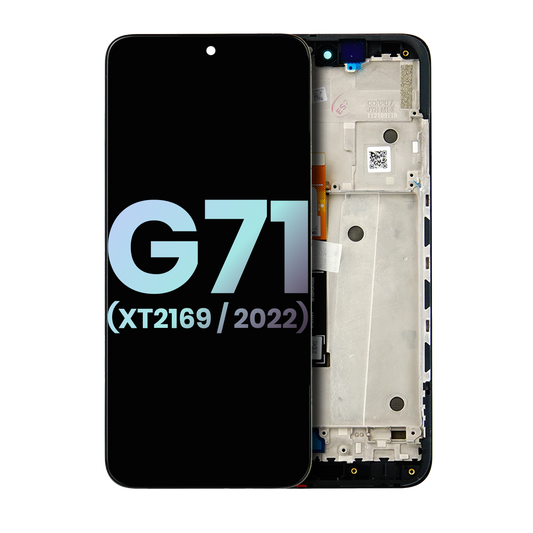 OLED Assembly With Frame For Motorola Moto G71 5G (XT2169 / 2022) (Genuine OEM) (All Colors) replacement part SKU 107082010171 image 1