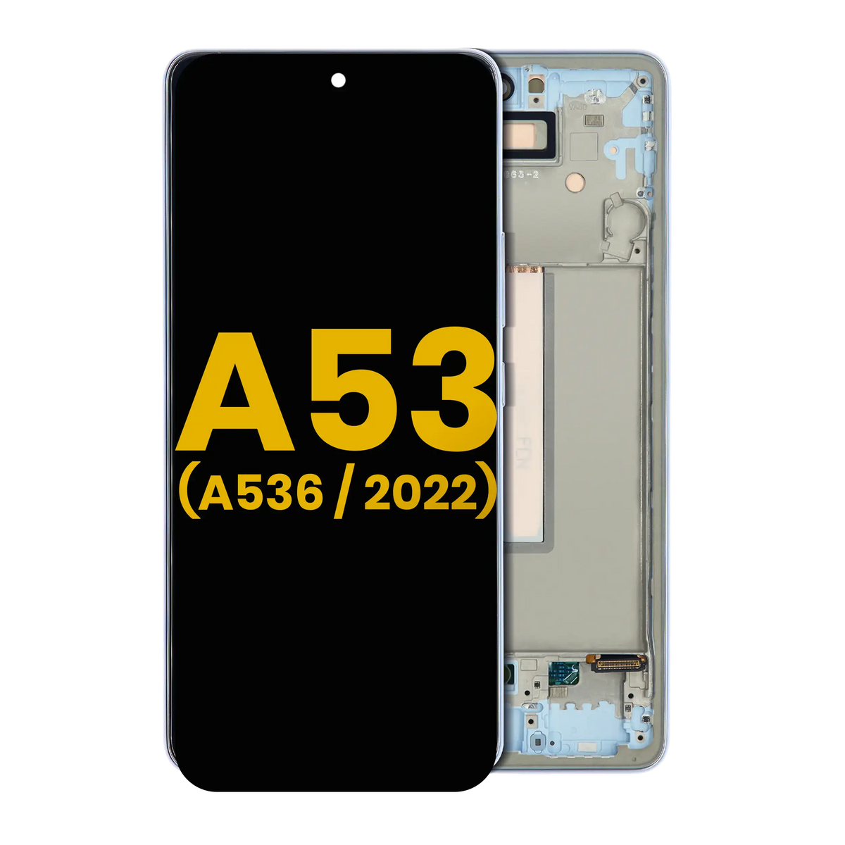 OLED Assembly With Frame For Samsung Galaxy A53 5G (A536 / 2022) (Refurbished) (Blue) - product image 1