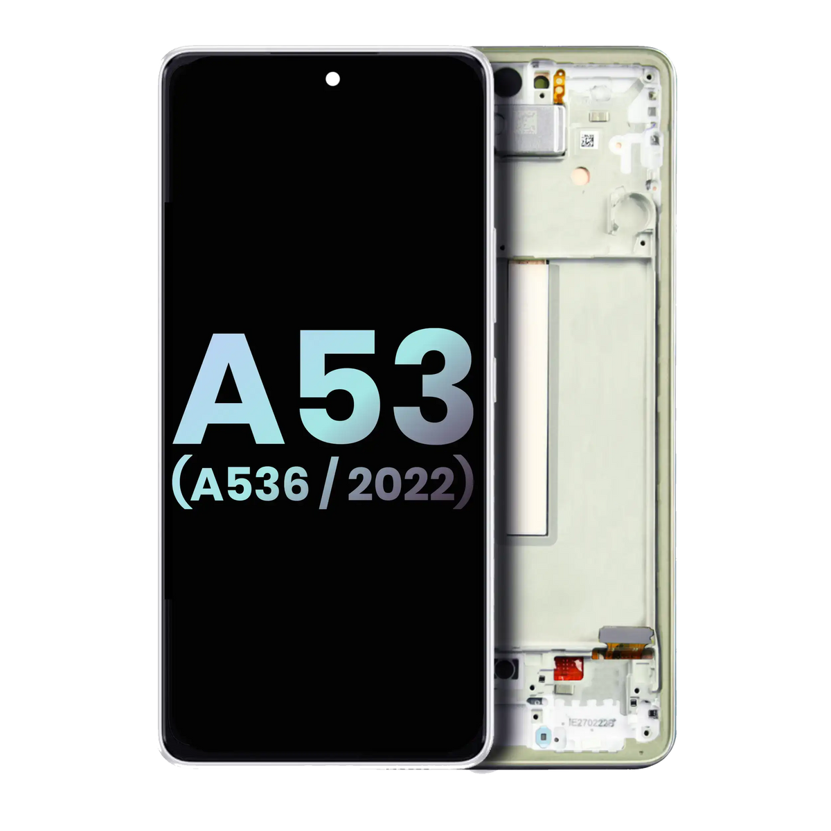 OLED Assembly With Frame For Samsung Galaxy A53 5G (A536 / 2022) (Service Pack) (White) - product image 1