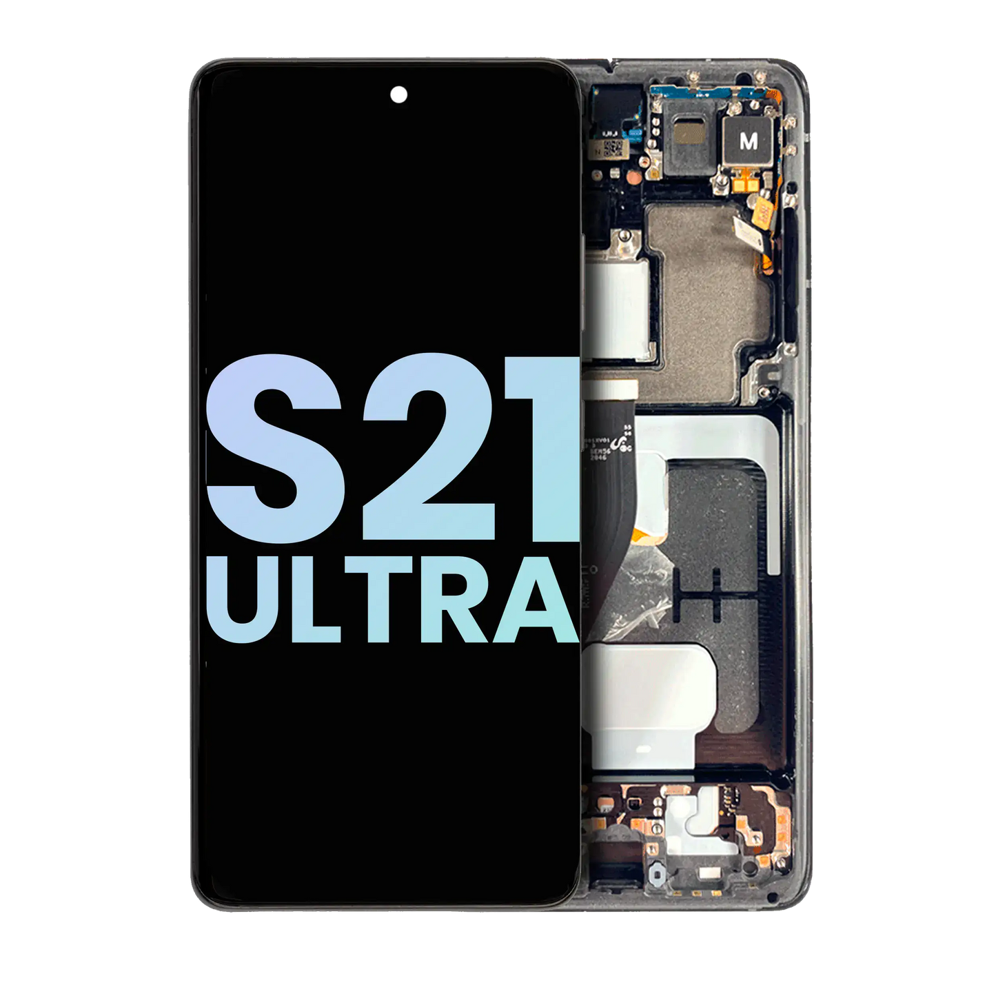 OLED Assembly With Frame For Samsung Galaxy S21 Ultra 5G (Service Pack) (Phantom Black)