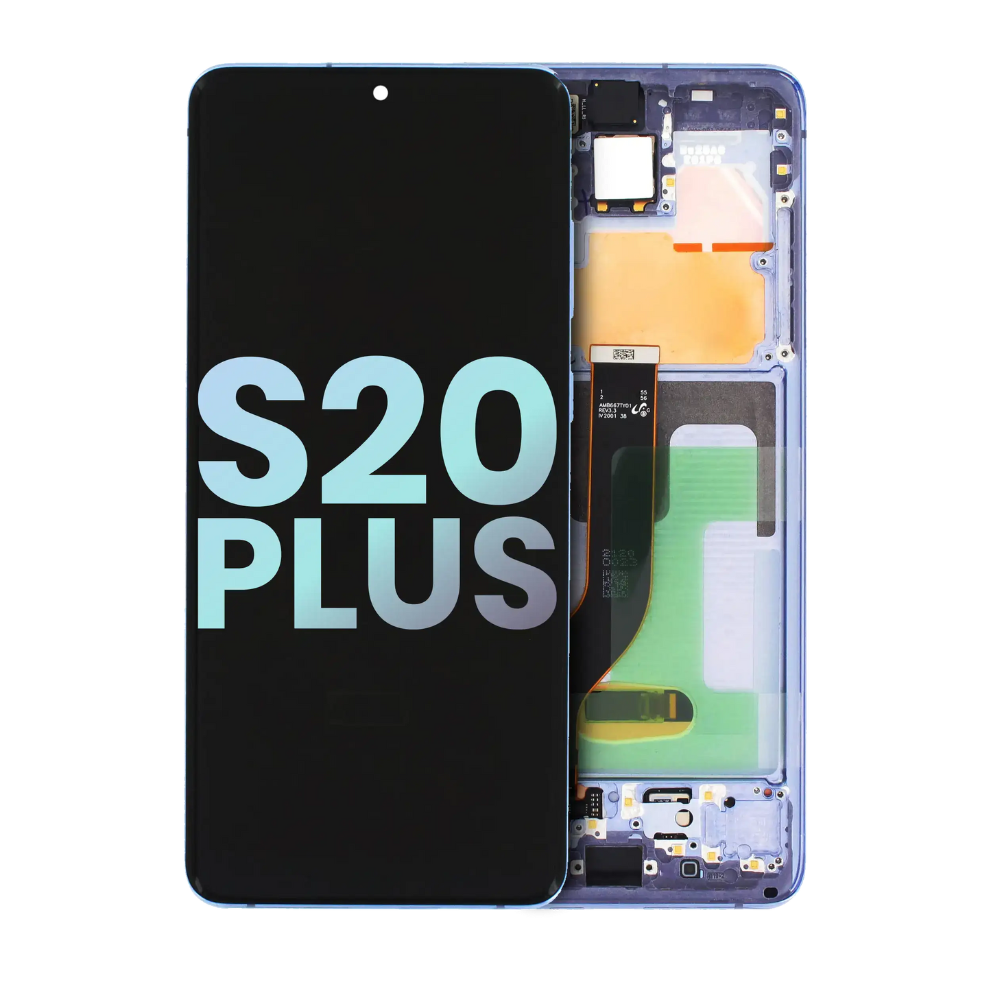 OLED Assembly With Frame For Samsung Galaxy S20 Plus 5G (Service Pack) (Purple)
