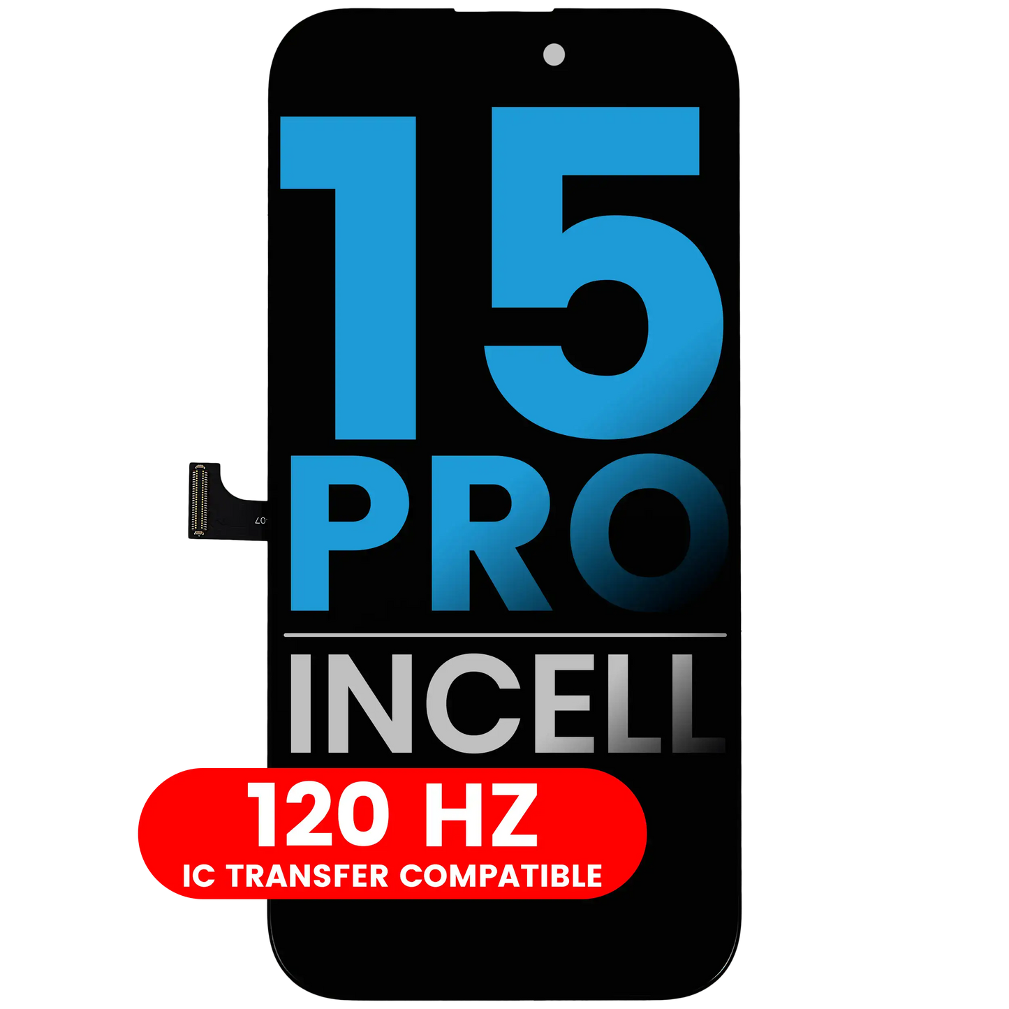 LCD Assembly For iPhone 15 Pro (Aftermarket: AQ7 / Incell) (120HZ)