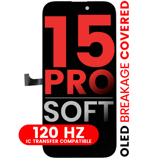OLED Assembly For iPhone 15 Pro (Aftermarket Pro: XO7 Soft) (120HZ)