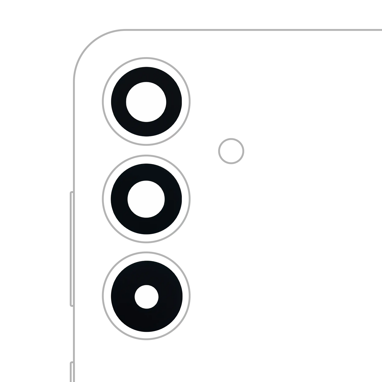 Back Camera Lens (Glass Only) With Adhesive For Samsung Galaxy S25 Plus 5G (3 Piece Set) (All Colors)