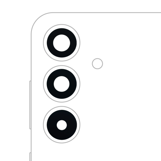 Back Camera Lens (Glass Only) With Adhesive For Samsung Galaxy S25 Plus 5G (3 Piece Set) (All Colors)
