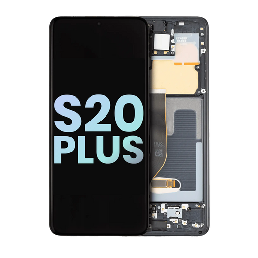 OLED Assembly With Frame For Samsung Galaxy S20 Plus 5G (Service Pack) (Cosmic Black)