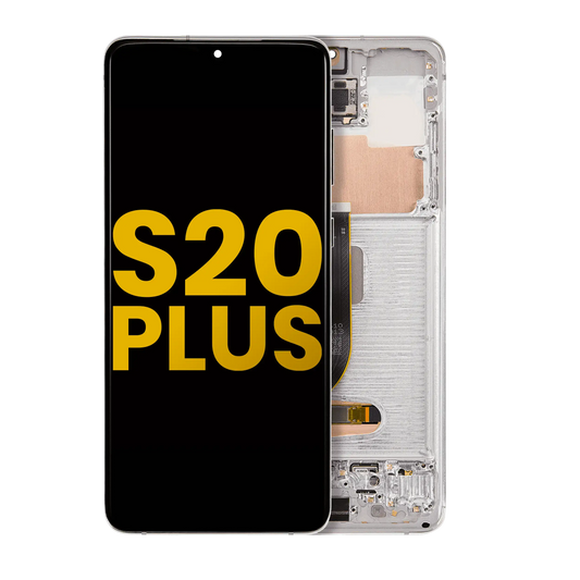 OLED Assembly With Frame For Samsung Galaxy S20 Plus 5G (Refurbished) (Cloud White)