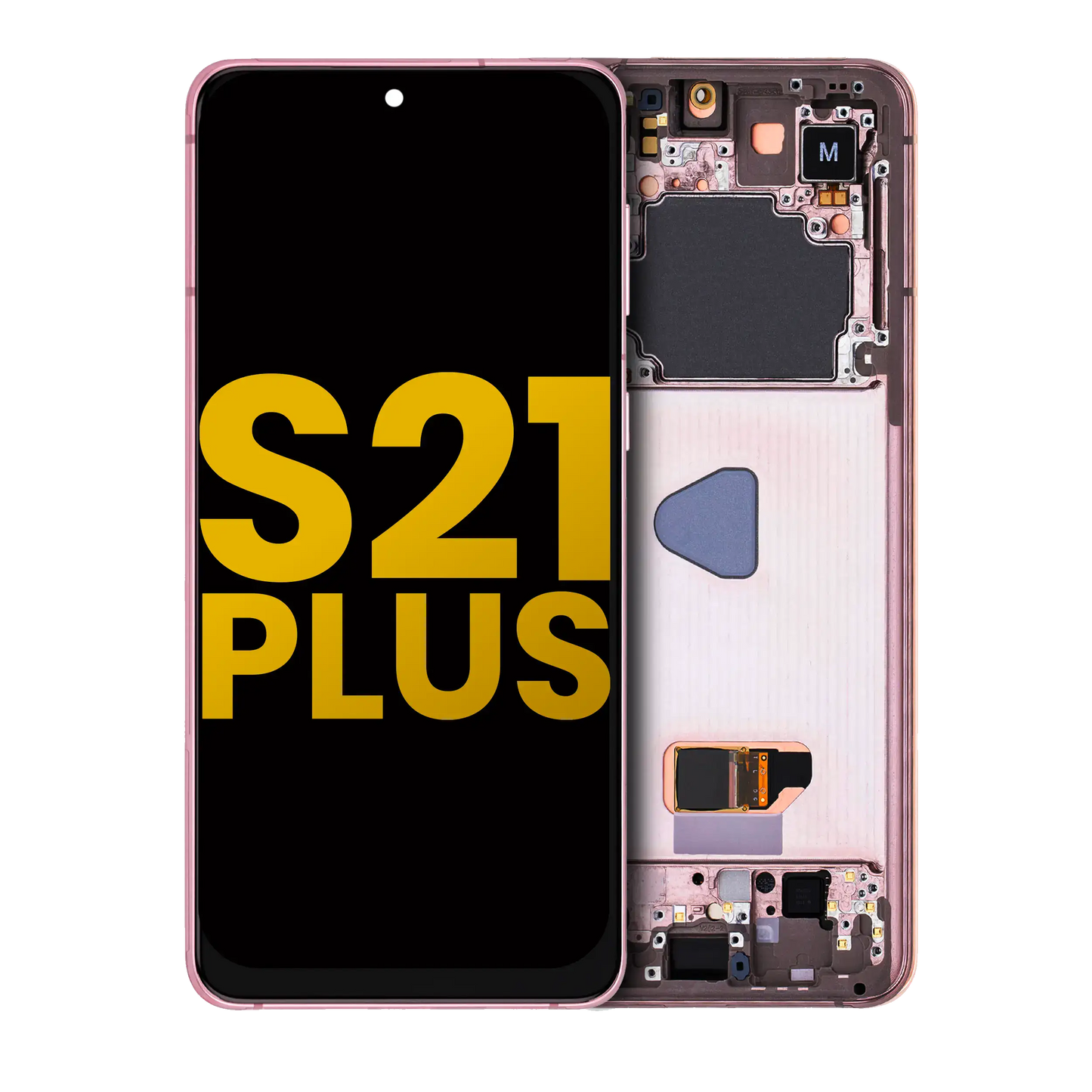 OLED Assembly With Frame For Samsung Galaxy S21 Plus 5G (Refurbished) (Phantom Violet / Pink / Gold)