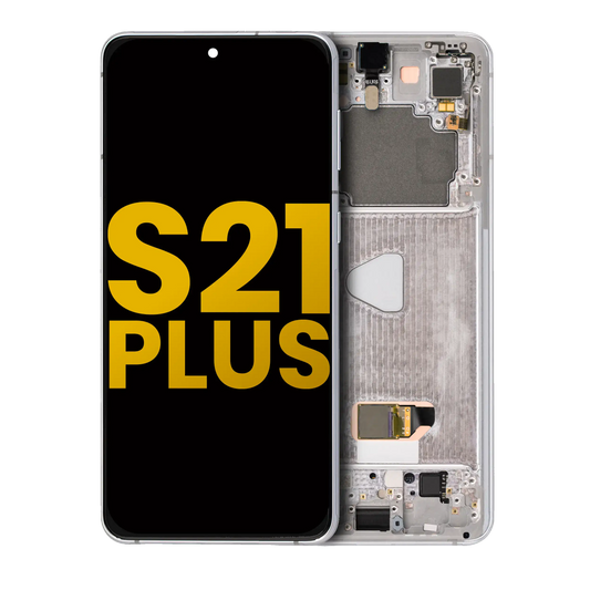 OLED Assembly With Frame For Samsung Galaxy S21 Plus 5G (Refurbished) (Phantom Silver)