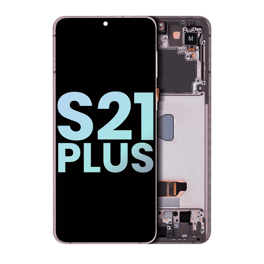 OLED Assembly With Frame For Samsung Galaxy S21 Plus 5G (Service Pack) (Phantom Violet / Pink / Gold)