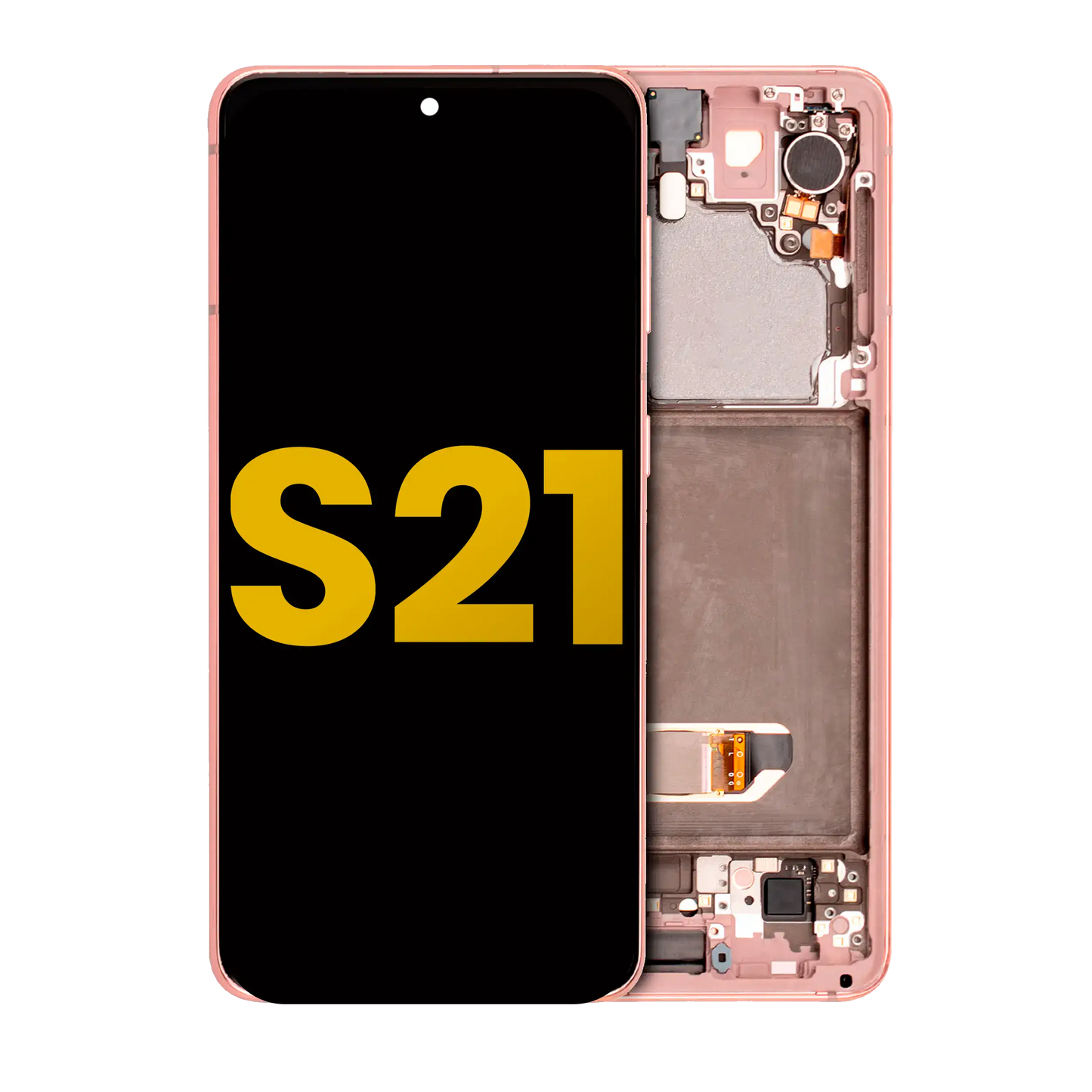 OLED Assembly With Frame For Samsung Galaxy S21 5G (Refurbished) (Phantom Pink)