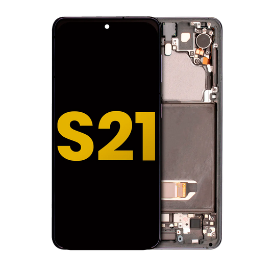 OLED Assembly With Frame For Samsung Galaxy S21 5G (Refurbished) (Phantom Gray)