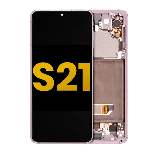 OLED Assembly With Frame For Samsung Galaxy S21 5G (Refurbished) (Phantom Violet)