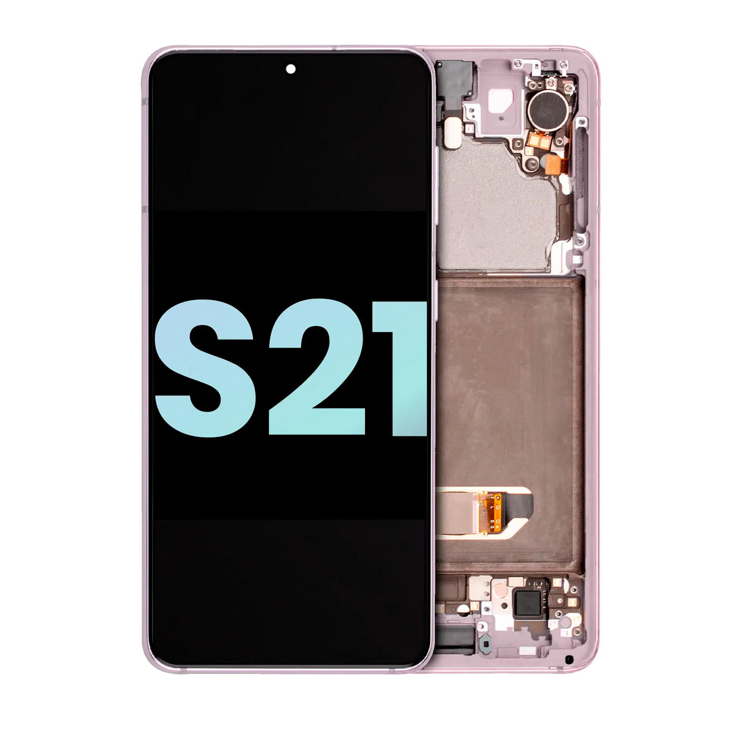 OLED Assembly With Frame For Samsung Galaxy S21 5G (Service Pack) (Phantom Pink)