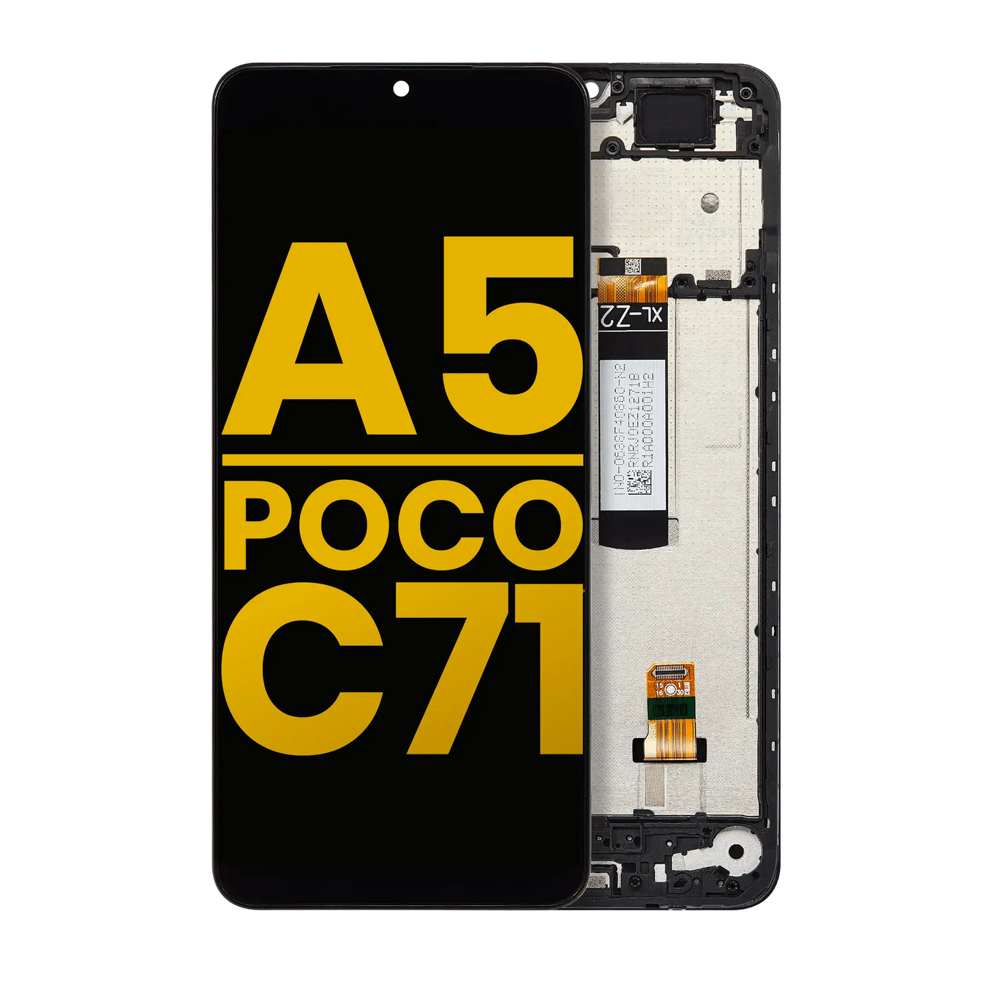 Xiaomi Xiaomi Redmi A5 4G / Xiaomi Poco C71 refurbished LCD display assembly with frame replacement screen - front product view 1