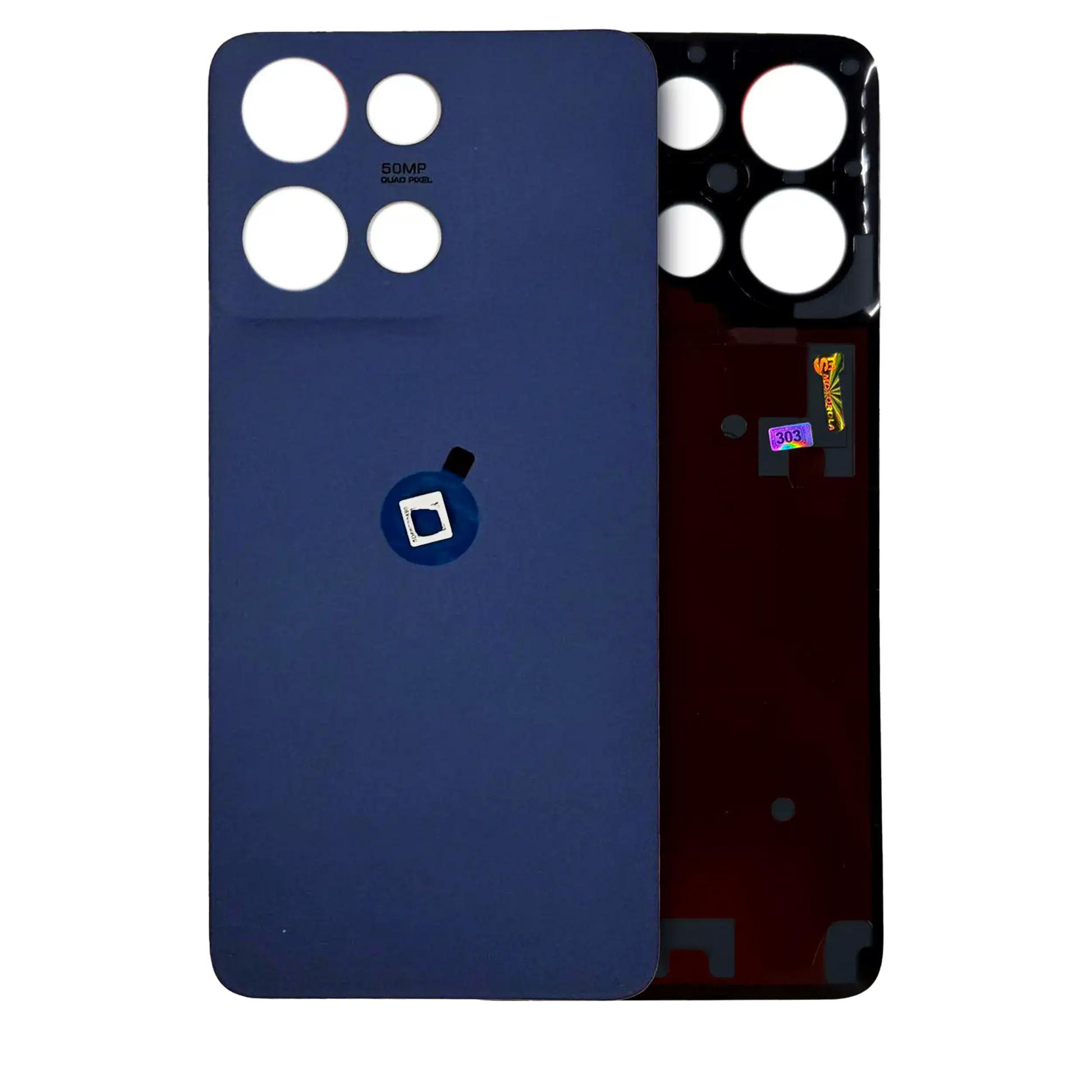Back Cover Glass For Motorola Moto G 5G (XT2513 / 2025) (Genuine OEM) (Sapphire Blue) replacement part SKU 107082546525 image 1