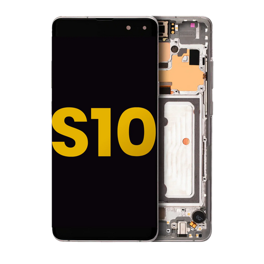 OLED Assembly With Frame For Samsung Galaxy S10 5G (Refurbished) (Crown Silver)
