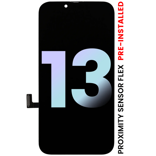 OLED Assembly With Proximity Sensor Flex Pre-Installed For iPhone 13 (Service Pack)
