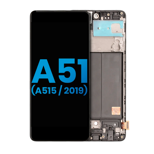 LCD Assembly With Frame For Samsung Galaxy A51 4G (A515 / 2019) ( No Fingerprint Scanner) (Aftermarket: Incell) (All Colors) - product image 1