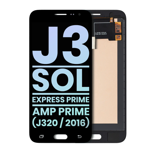 OLED Assembly Without Frame For Samsung Galaxy J3 / Sol 4G / Express Prime / Amp Prime (J320 / 2016) (Service Pack) (Black) | Samsung Galaxy J3 (J320 / 2016) Replacement Parts | product image 1