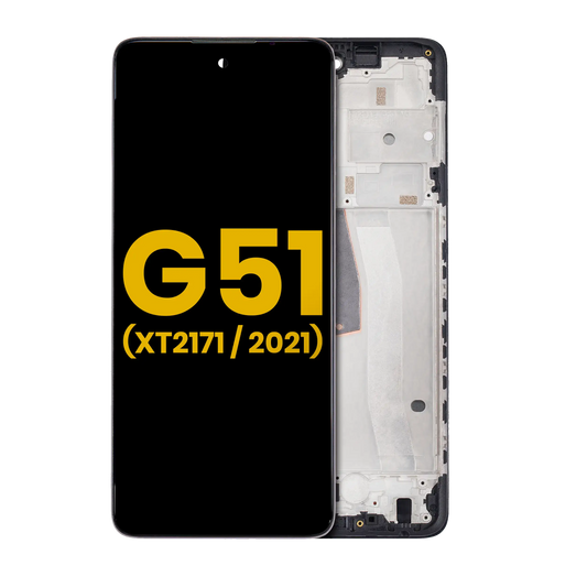 LCD Assembly With Frame For Motorola Moto G51 5G (XT2171 / 2021) (Refurbished) (All Colors) replacement part SKU 107082089401 image 1