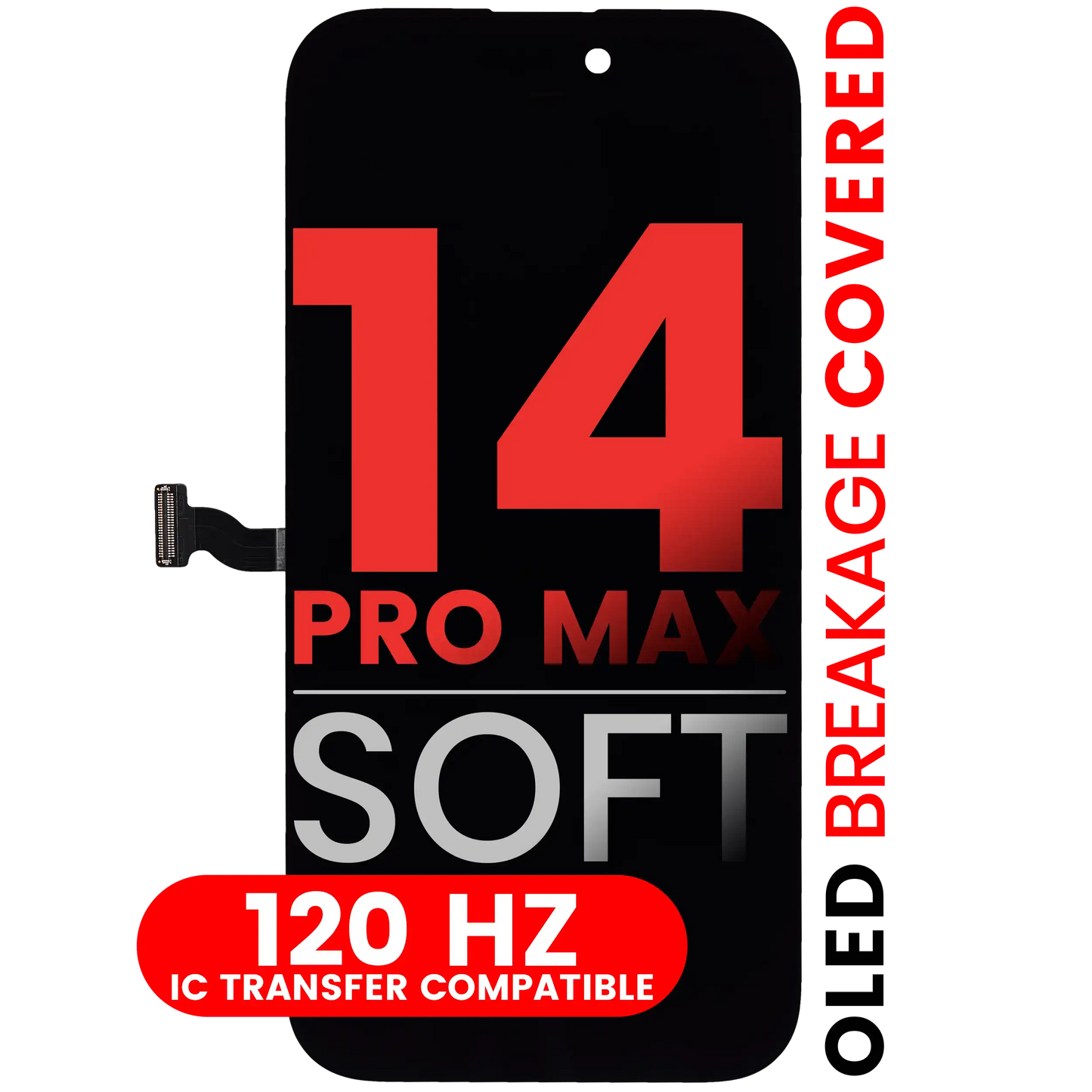 OLED Assembly For iPhone 14 Pro Max (Aftermarket Pro: XO7 Soft) (120HZ)