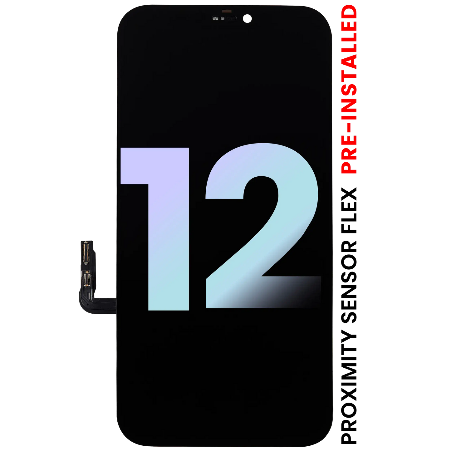 OLED Assembly With Proximity Sensor Flex Pre-Installed For iPhone 12 (Service Pack)