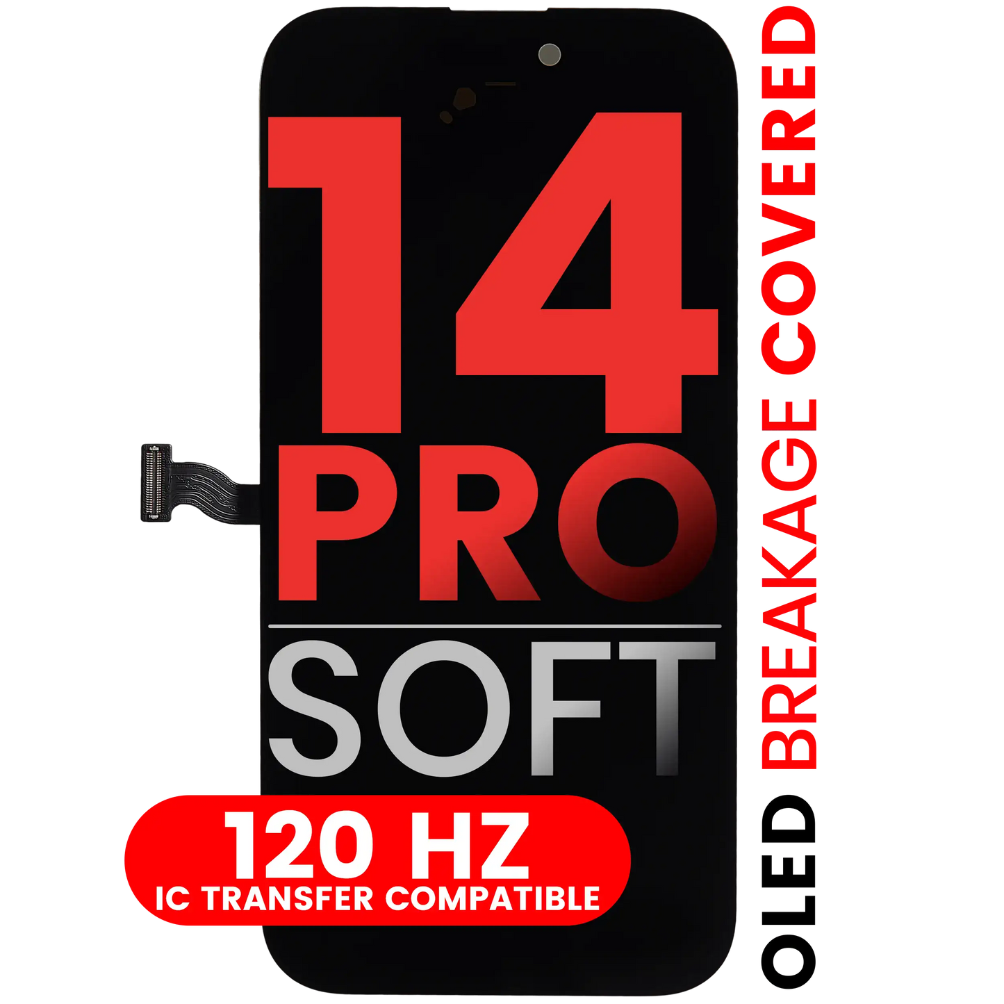 OLED Assembly For iPhone 14 Pro (Aftermarket Pro: XO7 Soft) (120HZ)