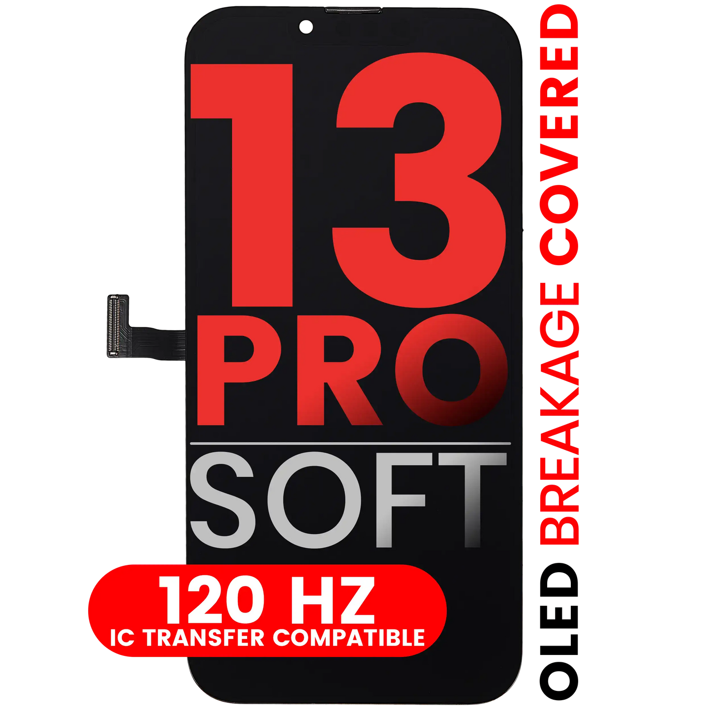 OLED Assembly For iPhone 13 Pro (Aftermarket Pro: XO7 Soft) (120HZ)