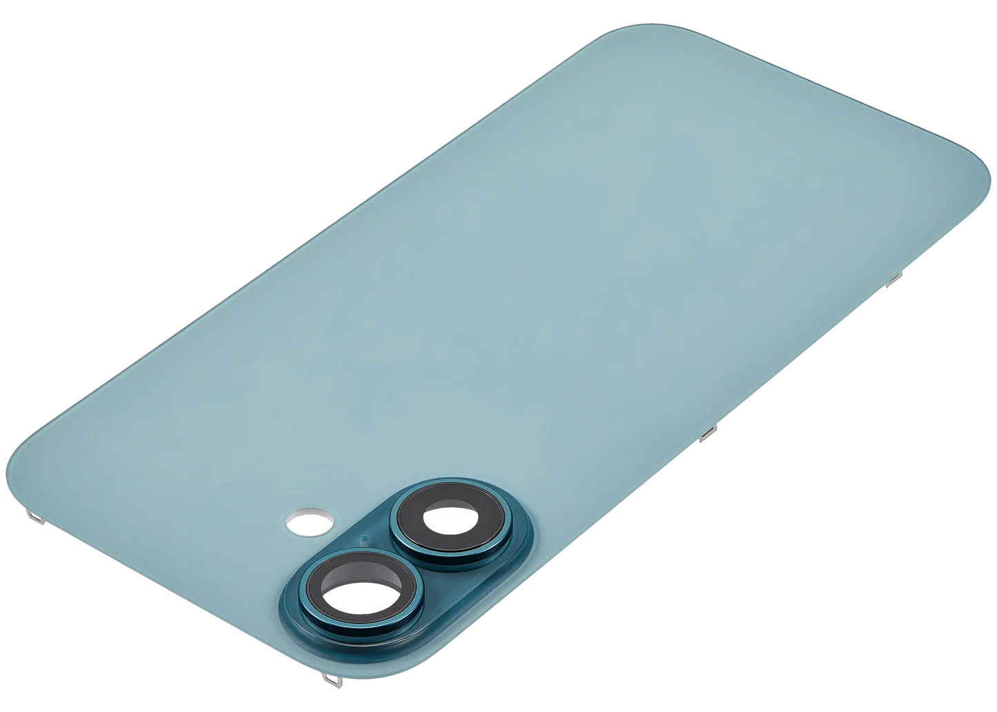 Back Glass w/ MagSafe Magnet For iPhone 16 (Aftermarket) (Teal) (No Logo)